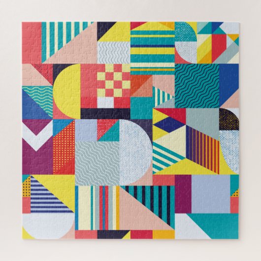 装飾ジオメトリ:ヴィンテージ抽象芸術パターン。 ジグソーパズル (縦)