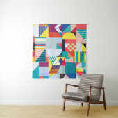 装飾ジオメトリ:ヴィンテージ抽象芸術パターン。 タペストリー (インサイチュ(横))