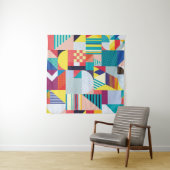 装飾ジオメトリ:ヴィンテージ抽象芸術パターン。 タペストリー (インサイチュ)