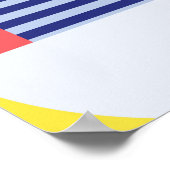 装飾ジオメトリ：ヴィンテージ抽象芸術パターン。 ポスター (角)