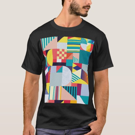 装飾ジオメトリ：ヴィンテージ抽象芸術パターン。 Tシャツ (正面)