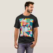 装飾ジオメトリ：ヴィンテージ抽象芸術パターン。 Tシャツ (正面フル)