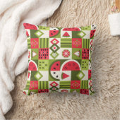 装飾スイカエレメンツアートプリント クッション (ブランケット)