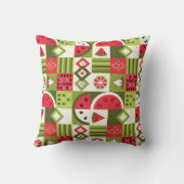 装飾スイカエレメンツアートプリント クッション (裏面)