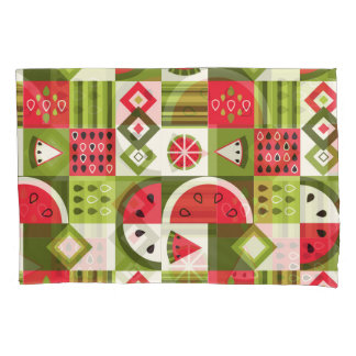 装飾スイカエレメンツアートプリント 枕カバー