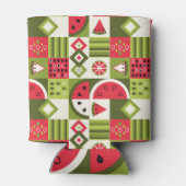 装飾スイカエレメンツアートプリント 缶クーラー (裏面)