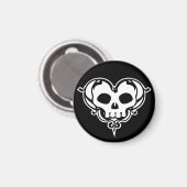 装飾スカルハート マグネット (正面/裏面)