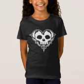 装飾スカルハートTシャツ Tシャツ (正面)