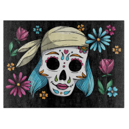 装飾スカル カッティングボード