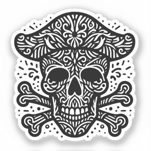 装飾スカル シール (正面)
