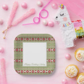 装飾スクエアスペシャルユネスイベント紙プレート ペーパープレート (パーティー)