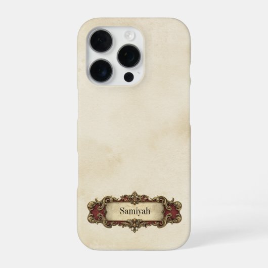 装飾スクロール ビンテージスタイル  iPhoneケース (裏面)
