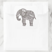 装飾スタイル象 スクエアシール (バッグ)