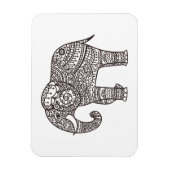装飾スタイル象 マグネット (縦)