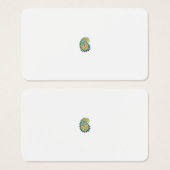 装飾スタイル、ダークブルーグリーン、ガラガラ (正面&裏面)