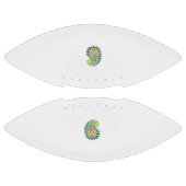 装飾スタイル、ダークブルーグリーン、ガラガラ アメリカンフットボール (パネル)