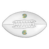 装飾スタイル、ダークブルーグリーン、ガラガラ アメリカンフットボール (正面)