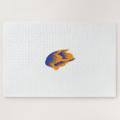 装飾スタイル、ダークブルーグリーン、ガラガラ ジグソーパズル (横)