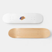 装飾スタイル、ダークブルーグリーン、ガラガラ スケートボード (横)