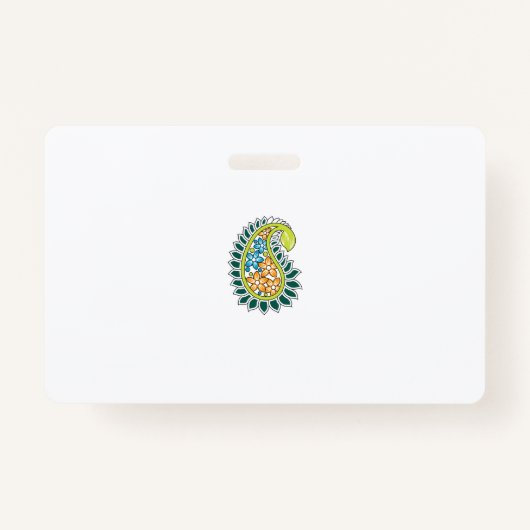 装飾スタイル、ダークブルーグリーン、ガラガラ バッジ (正面)