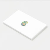 装飾スタイル、ダークブルーグリーン、ガラガラ ポストイット (アングル)