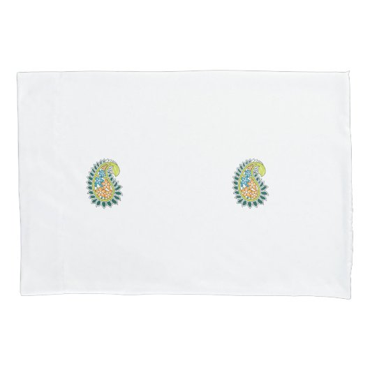 装飾スタイル、ダークブルーグリーン、ガラガラ 枕カバー (正面)