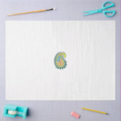 装飾スタイル、ダークブルーグリーン、ガラガラ 薄葉紙 (クラフト)