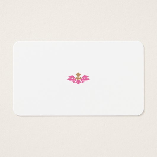 装飾スタイル、ホットピンク、アンティーク真鍮 (正面)