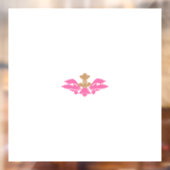 装飾スタイル、ホットピンク、アンティーク真鍮 ウィンドウサイン (シート2)