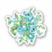 装飾スタイル、ミントクリーム、ファウンテンブルー、ティール(緑がかった色)。 シール (正面)