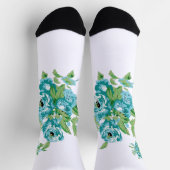 装飾スタイル、ミントクリーム、ファウンテンブルー、ティール（緑がかった色）。 ソックス (上部)