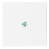 装飾スタイル、ミントクリーム、ファウンテンブルー、ティール（緑がかった色）。 フォトキューブ (正面)