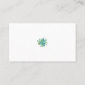 装飾スタイル、ミントクリーム、ファウンテンブルー、ティール（緑がかった色）。 プレイスカード (裏面)