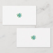 装飾スタイル、ミントクリーム、ファウンテンブルー、ティール（緑がかった色）。 プレイスカード (正面/裏面)