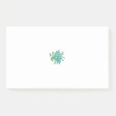 装飾スタイル、ミントクリーム、ファウンテンブルー、ティール(緑がかった色)。 ポストイット (正面)