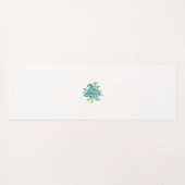 装飾スタイル、ミントクリーム、ファウンテンブルー、ティール（緑がかった色）。 ヨガマット (裏面(横))