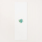 装飾スタイル、ミントクリーム、ファウンテンブルー、ティール（緑がかった色）。 ヨガマット (裏面)