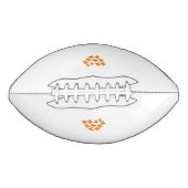 装飾スタイル、鈍いオレンジ、コーネルレッド アメリカンフットボール (正面)