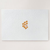 装飾スタイル、鈍いオレンジ、コーネルレッド ジグソーパズル (横)