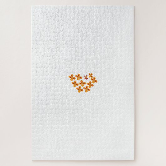 装飾スタイル、鈍いオレンジ、コーネルレッド ジグソーパズル (縦)