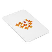 装飾スタイル、鈍いオレンジ、コーネルレッド マグネット (右側)