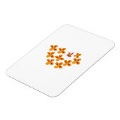 装飾スタイル、鈍いオレンジ、コーネルレッド マグネット (左側)