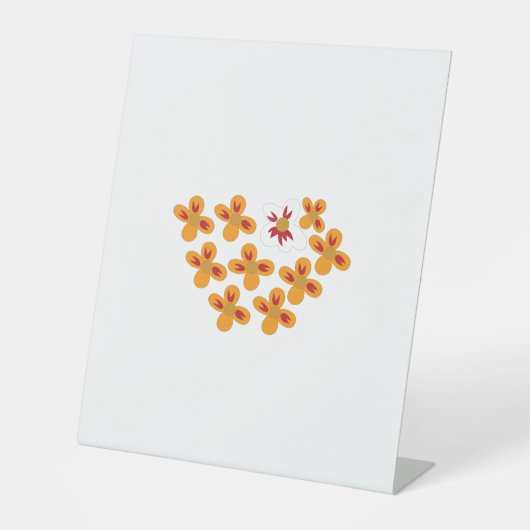 装飾スタイル、鈍いオレンジ、コーネルレッド 台座サイン (正面)