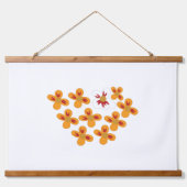 装飾スタイル、鈍いオレンジ、コーネルレッド 吊り下げ型タペストリー (正面2)