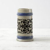装飾スタンプ・ダマスク ビールジョッキ (中央)