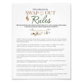 装飾スワップアウトのクリスマスパーティー規則 フォトプリント           