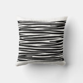 装飾ゼブラストライプアニマルプリントパターン クッション (裏面)