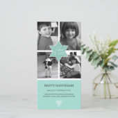 装飾タイポグラフィアクアスターオブデイヴィッド・ハヌカー シーズンカード (スタンド正面)