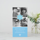 装飾タイポグラフィライトブルースターハヌカー シーズンカード (スタンド正面)