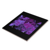 装飾タイル – 抽象芸術の色合い/紫 タイル (側面)